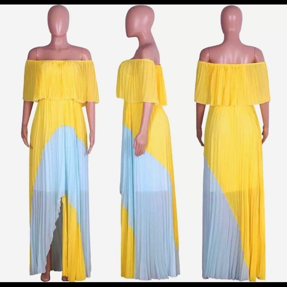 Pleated Maxi Dress